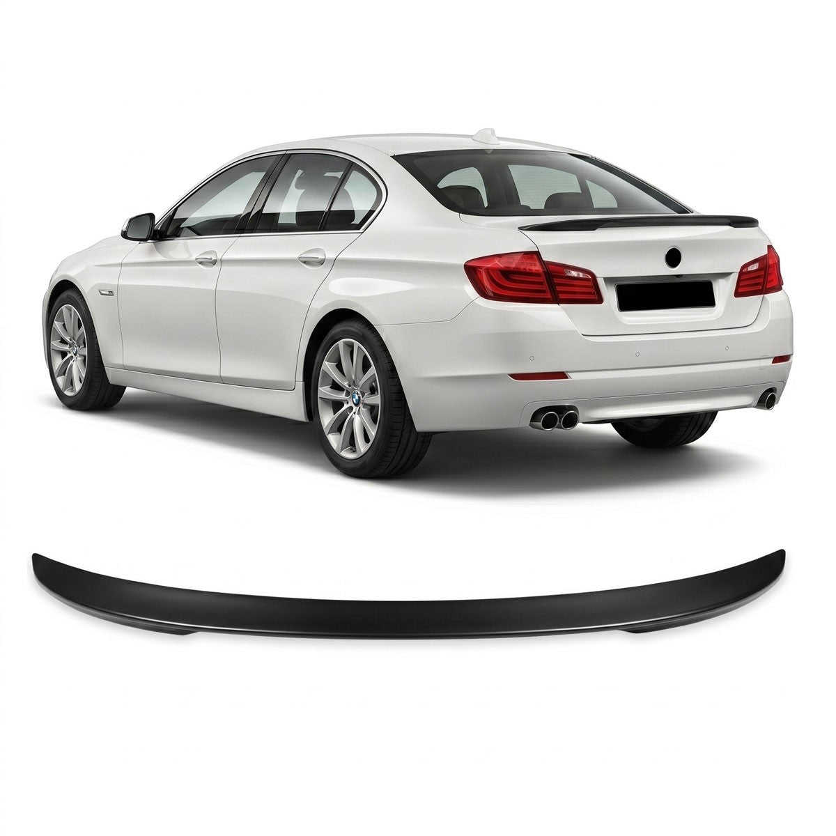 Kofferraumspoiler Matt Schwarz passend für BMW 5er (F10) Limousine 2009-2016