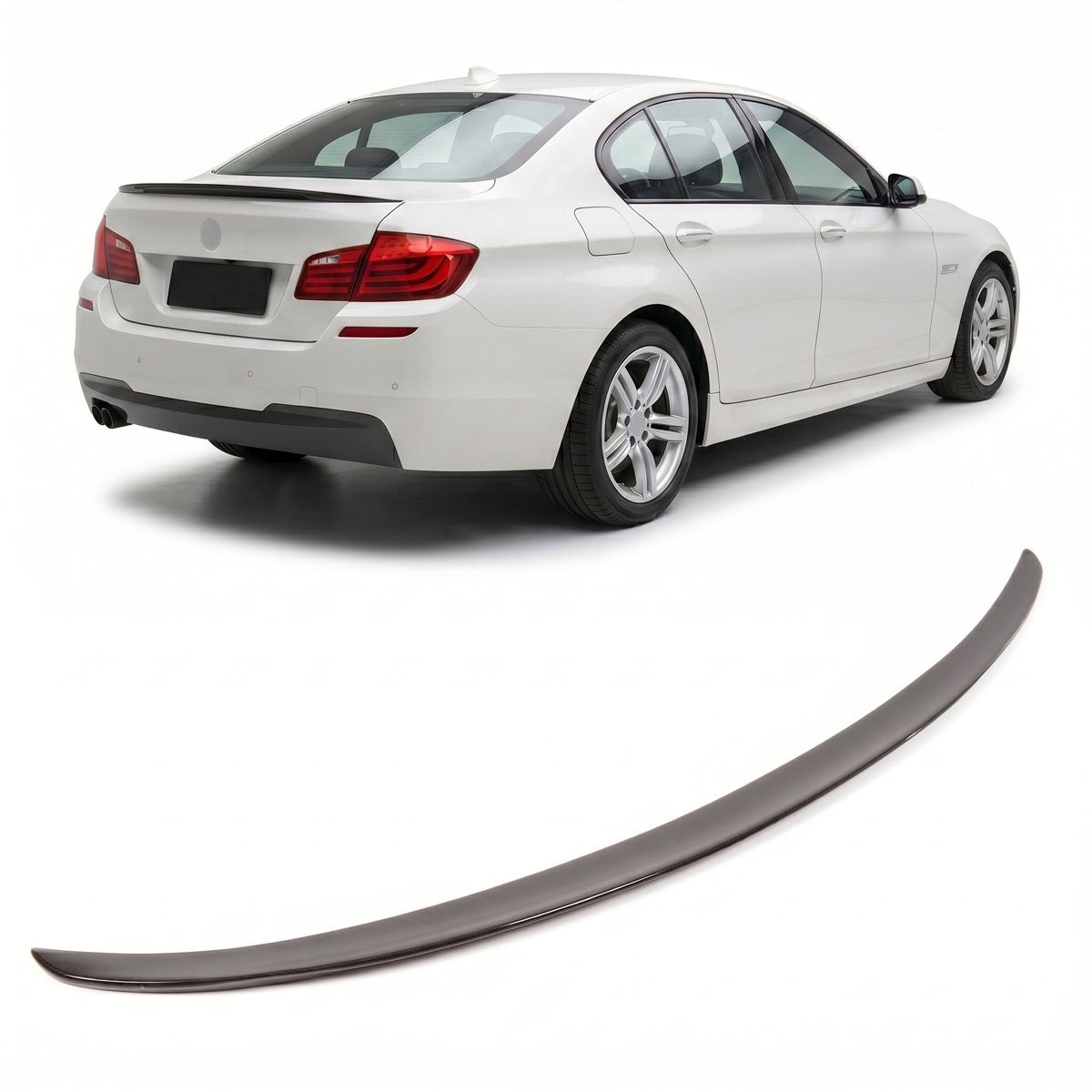 Kofferraumspoiler Hochglanz Schwarz passend für BMW 5er F10 Limousine 2010-2016