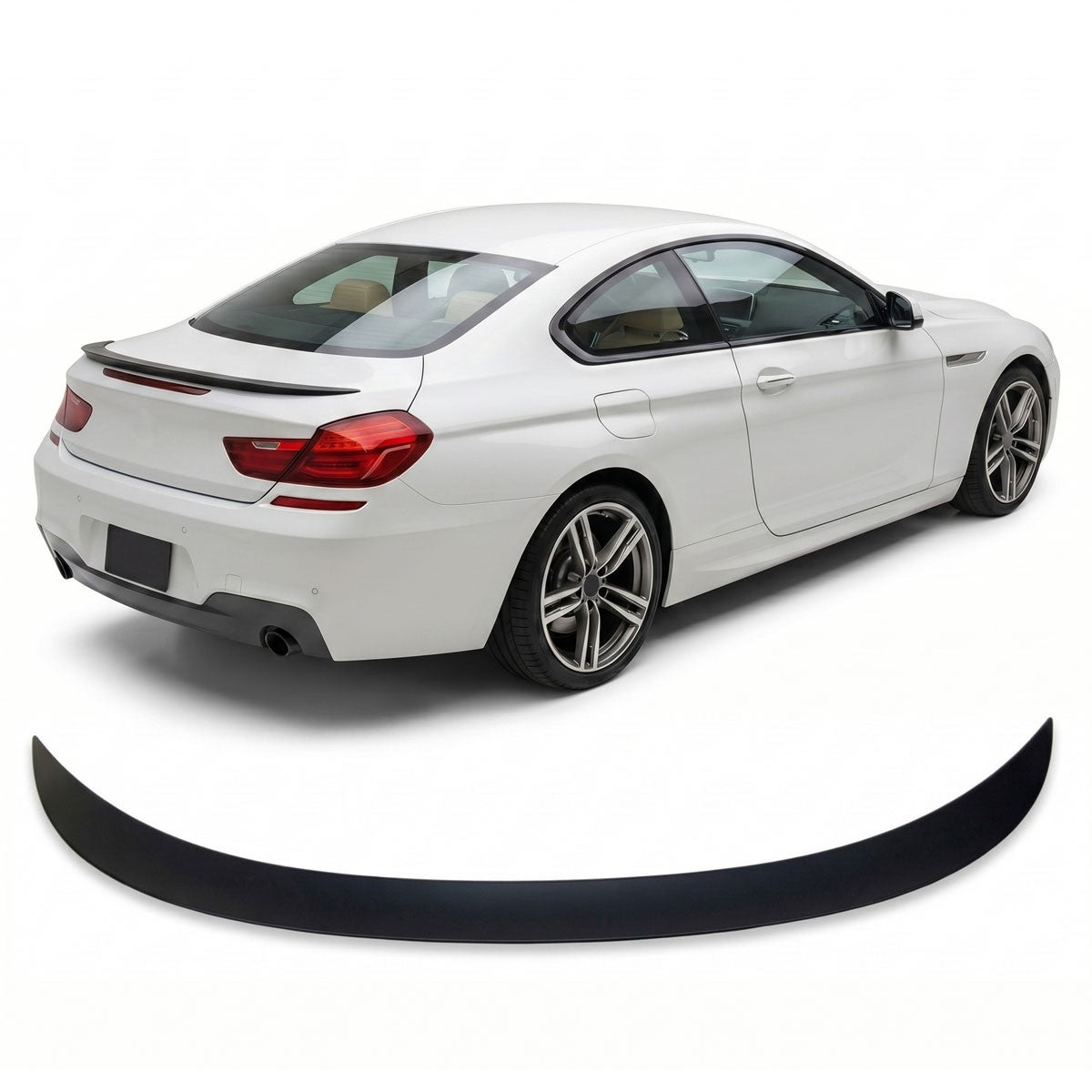 Sport Kofferraumspoiler Matt Schwarz passend für BMW 6er F13 Coupé 2011-2017