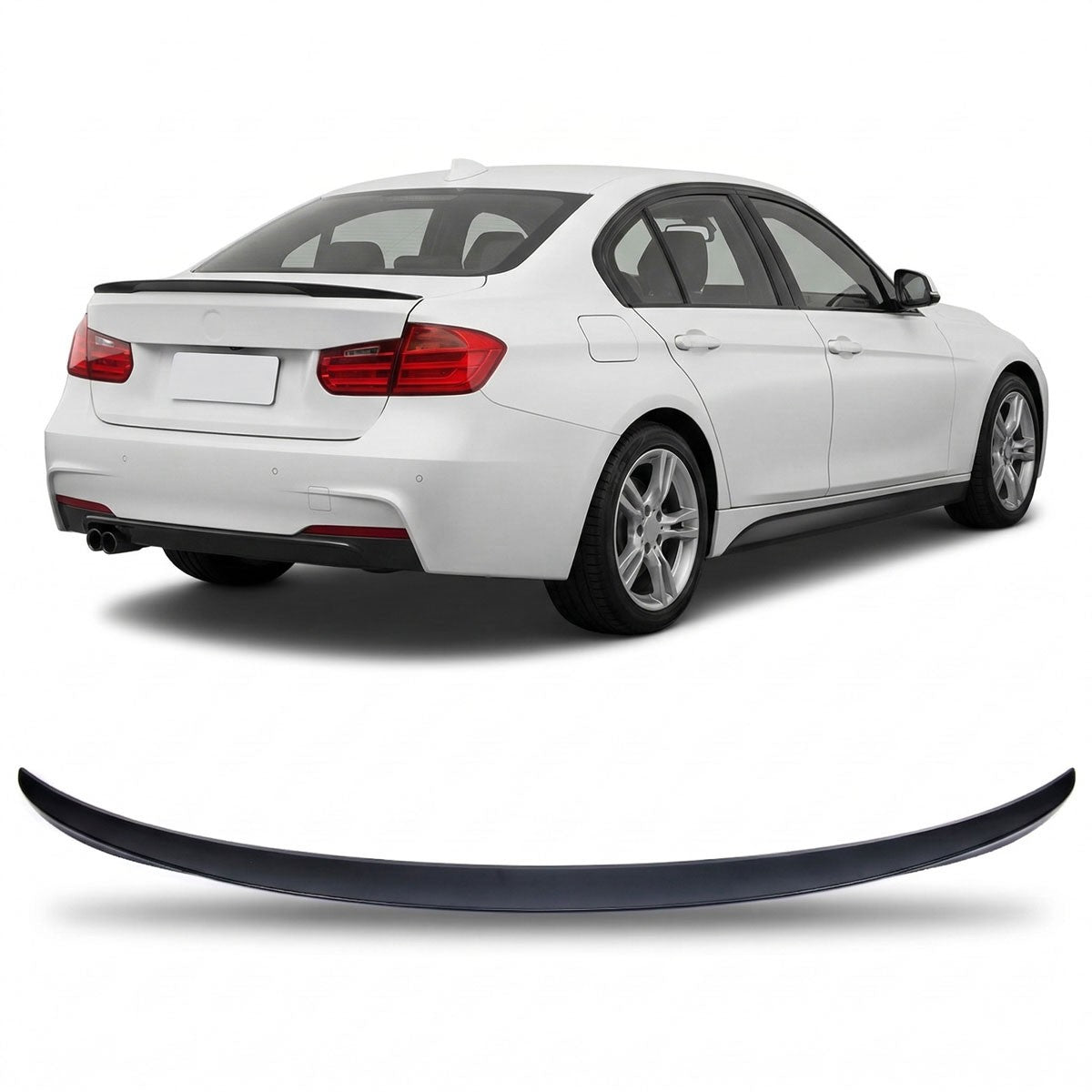 Sport Kofferraumspoiler Matt Schwarz passend für BMW 3 (F30) Limousine 2011-2018
