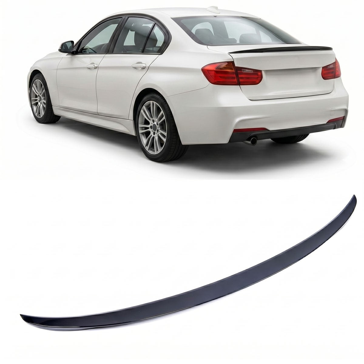 Kofferraumspoiler Hochglanz Schwarz passend für BMW 3er F30 Limousine 2011-2018