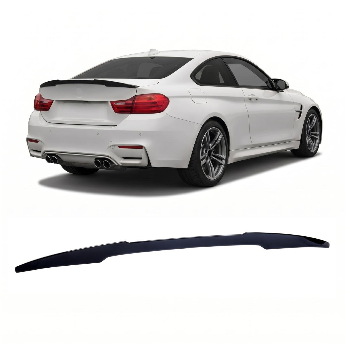Kofferraumspoiler Hochglanz Schwarz passend für BMW M4 F82 Coupé 2013-2020