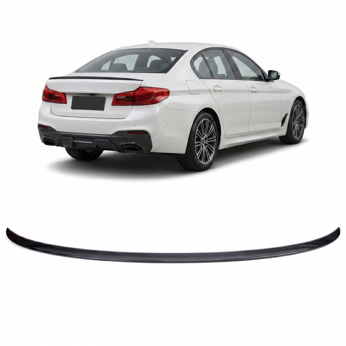 Kofferraumspoiler Carbon-Optik passend für BMW 5er G30 F90 2016->>