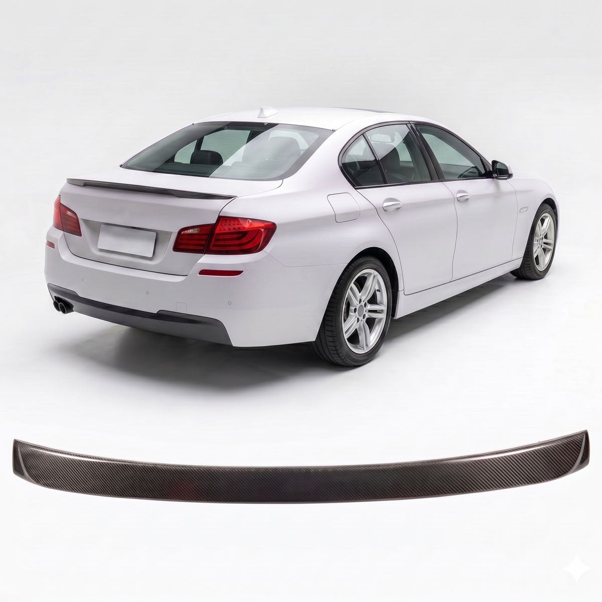 Sport Kofferraumspoiler Carbon-Optik passend für BMW 5 F10 Limousine 2010-2017