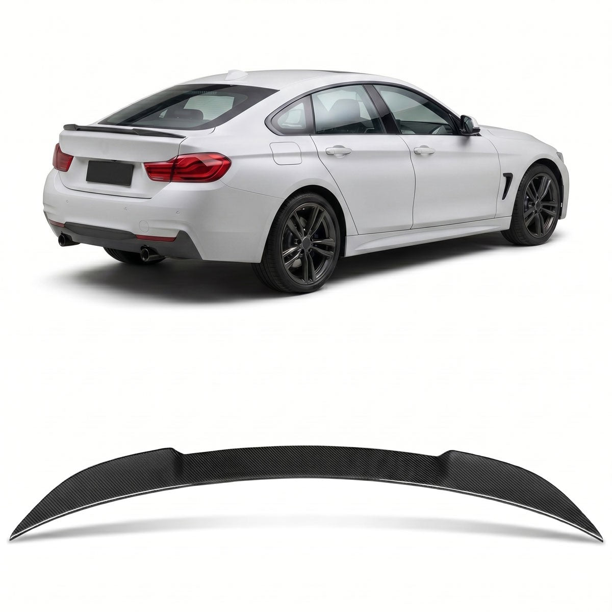 Kofferraumspoiler Carbon passend für BMW 4er F36 Gran Coupe 2014-2021