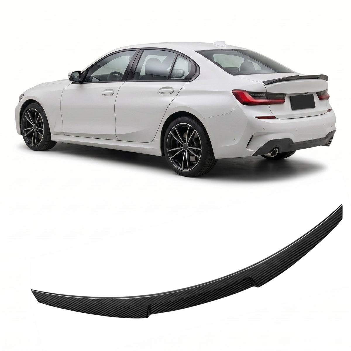 Kofferraumspoiler Carbonfaser passend für BMW 3er G20 2018-2024