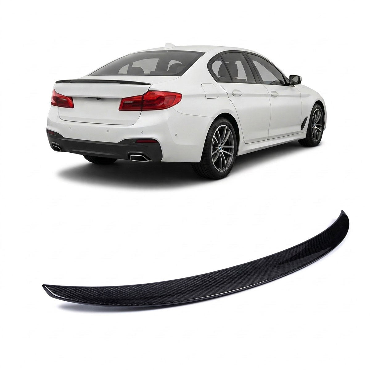 Kofferraumspoiler Carbonfaser passend für BMW 5er G30 F90 2016-2023