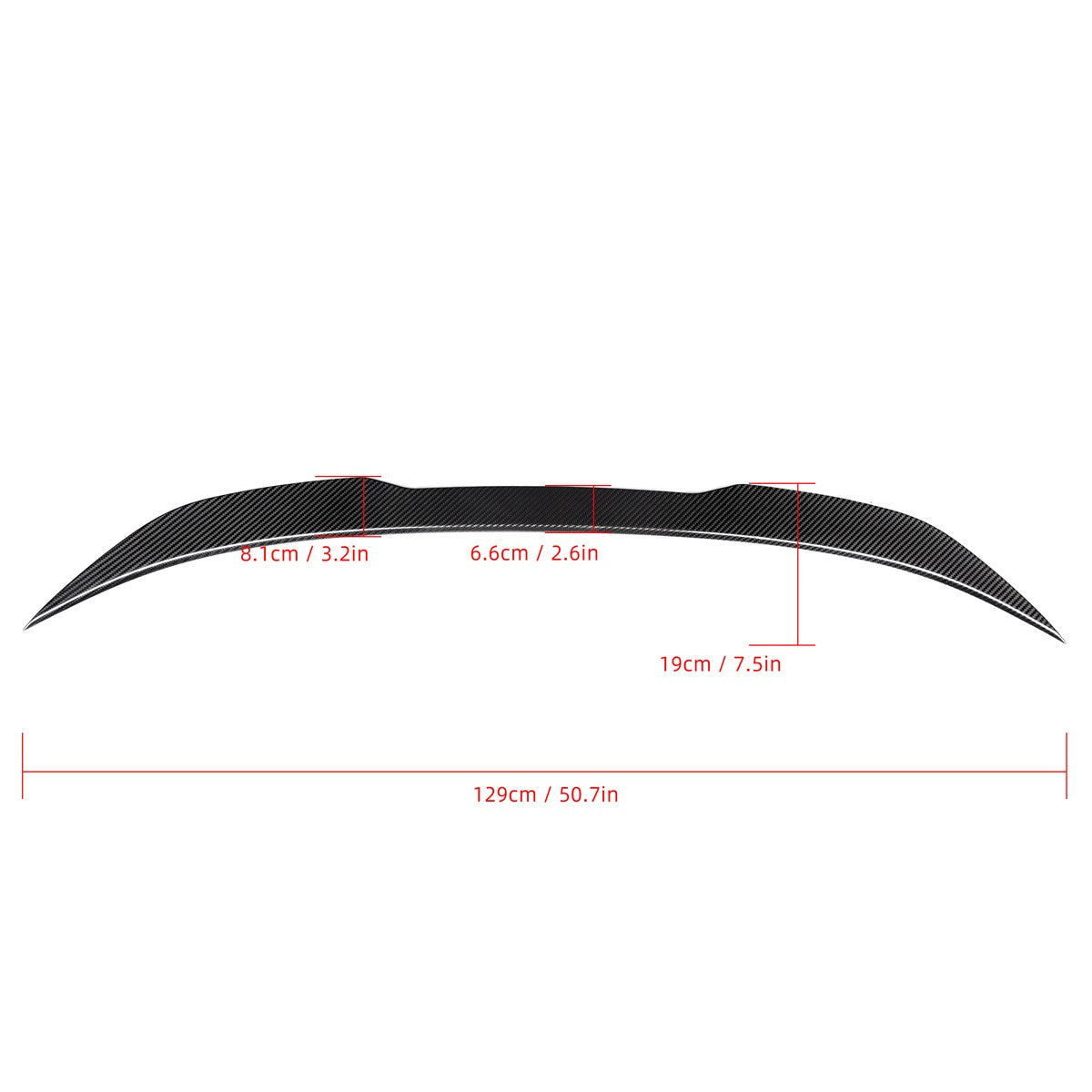 Kofferraumspoiler Carbonfaser passend für BMW 5er G30 F90 2016-2023