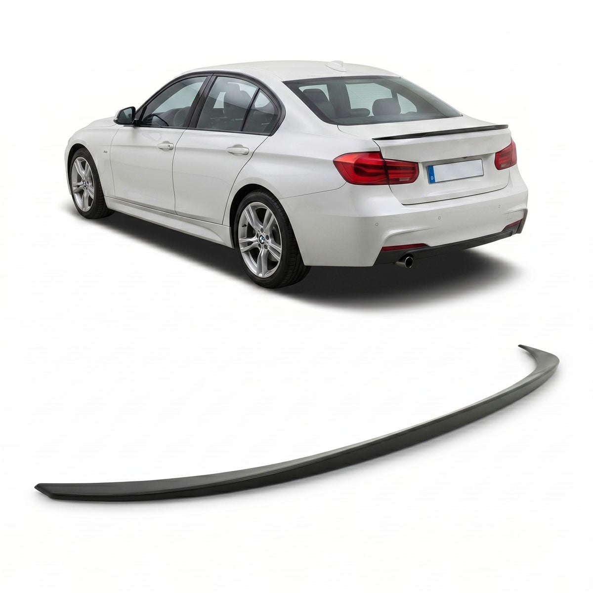 Kofferraumspoiler Hochglanz Schwarz passend für BMW 3er F30 Limousine 2012-2018