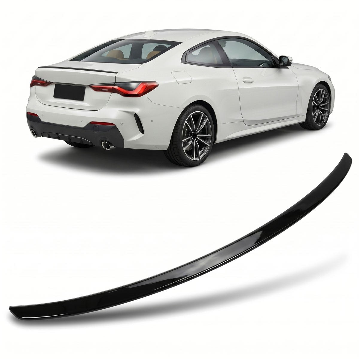 Kofferraumspoiler Hochglanz Schwarz passend für BMW 4er F33 Cabrio 2014-2021