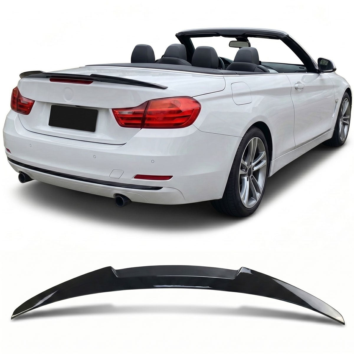 Kofferraumspoiler Hochglanz Schwarz passend für BMW 4er G22 Coupé 2021-