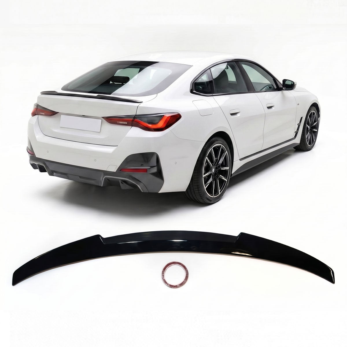 Kofferraumspoiler Hochglanz Schwarz passend für BMW 4er G26 Gran Coupé 2021-2024