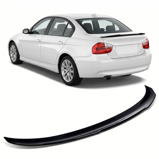 Kofferraumspoiler Hochglanz Schwarz passend für BMW 3er E90 Limousine 2005-2011