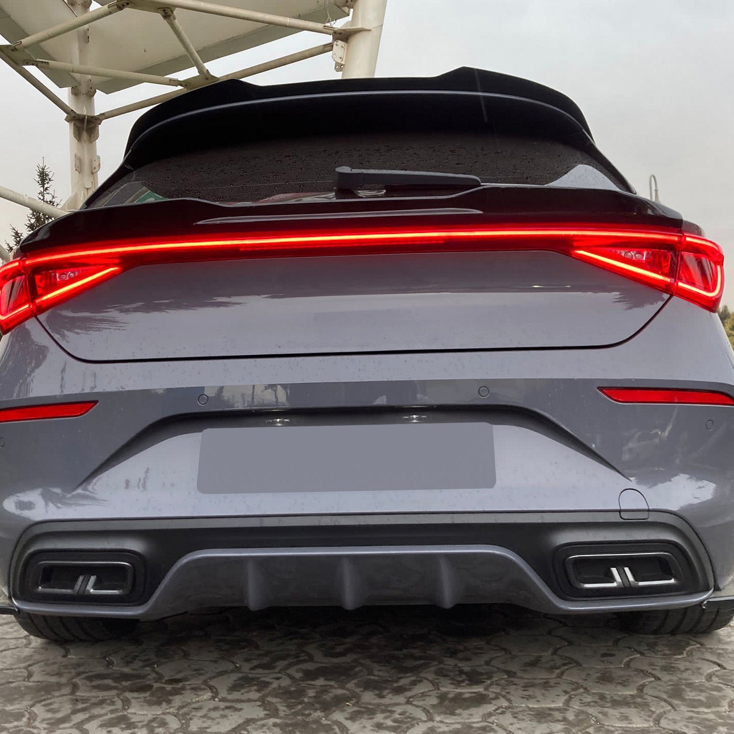 Kofferraumspoiler passend für CUPRA Leon Mk1 / Mk1 Facelift 2020+ Hochglanz Schwarz