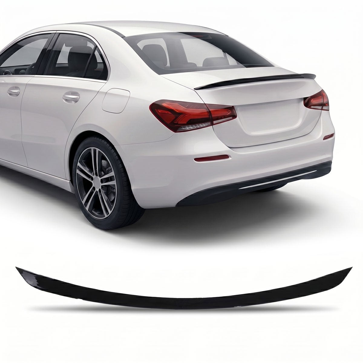 Kofferraumspoiler Hochglanz Schwarz passend für Mercedes E-Klasse W213 Limousine 2016-2023