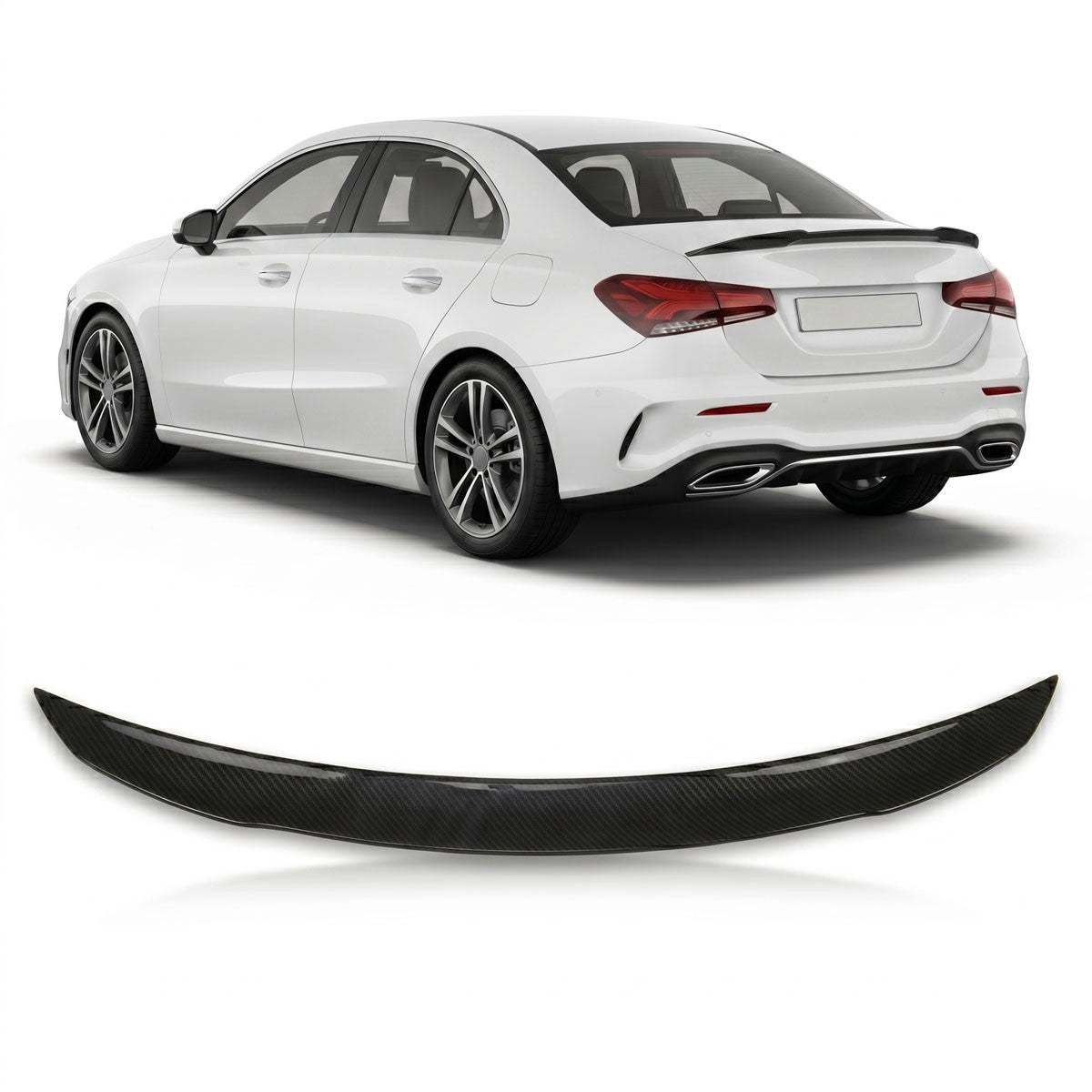 Sport Kofferraumspoiler Carbon-Optik passend für Mercedes CLA C118 2019+