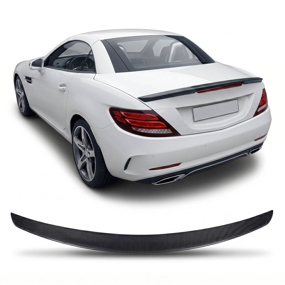 Sport Kofferraumspoiler Carbon-Optik passend für Mercedes SLC R172 2016-2020