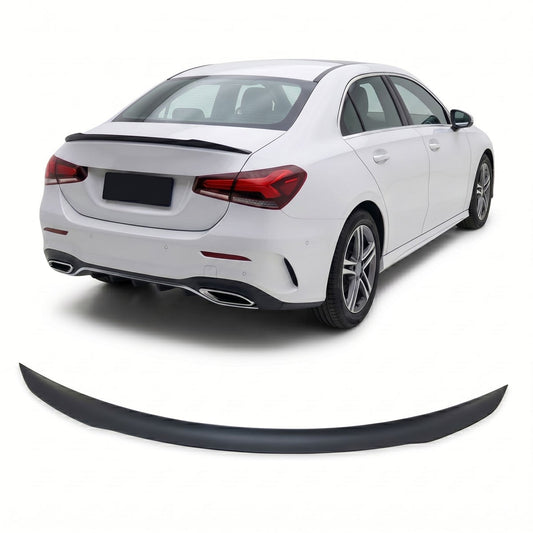 Kofferraumspoiler Matt Schwarz passend für Mercedes A-Klasse V177 Limousine 2018+