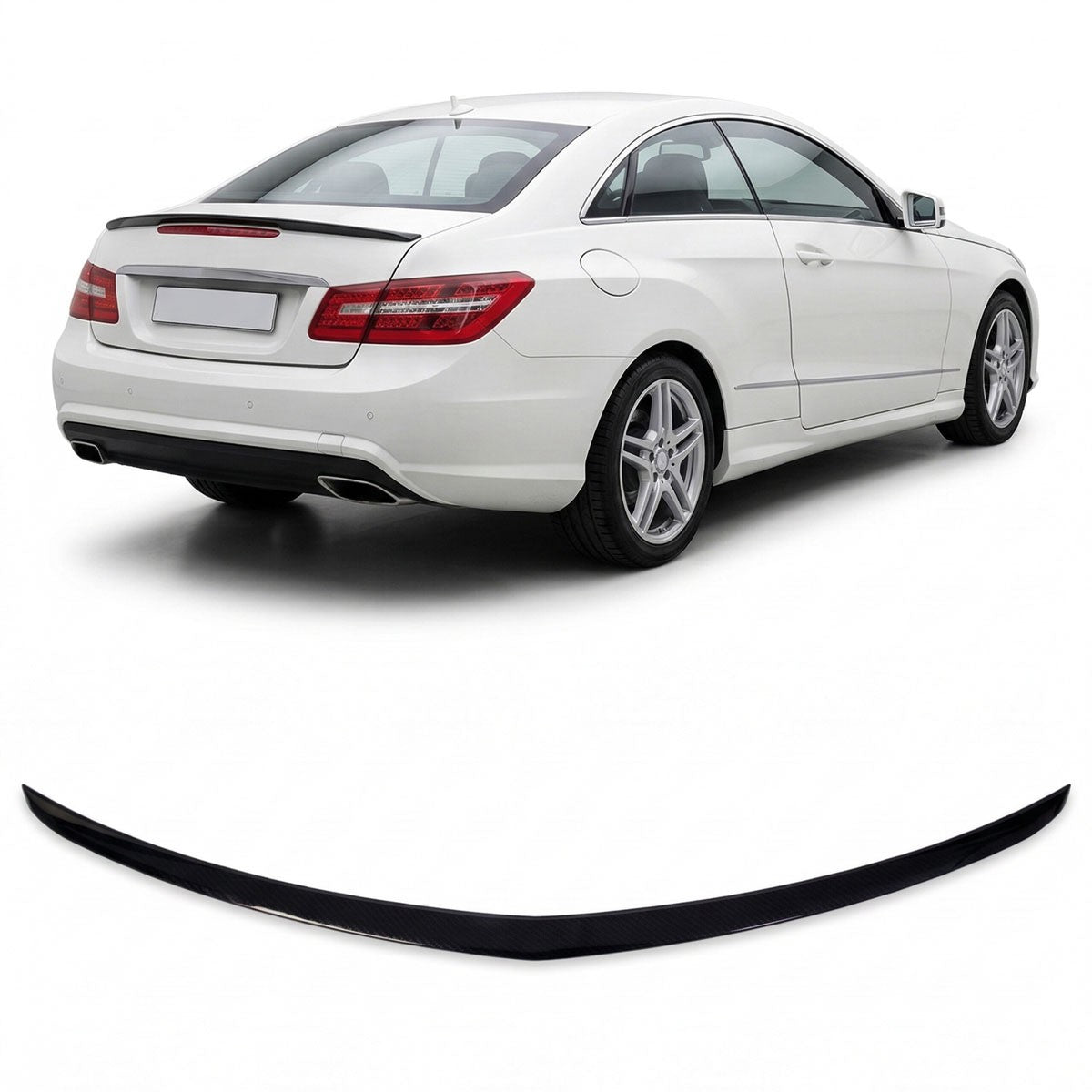 Sport Kofferraumspoiler Carbon-Optik passend für Mercedes E-Klasse C207 2009-2016