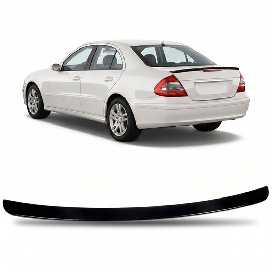 Hochglanz Schwarz Kofferraumspoiler passend für Mercedes E-Klasse W211 Limousine 2002-2009