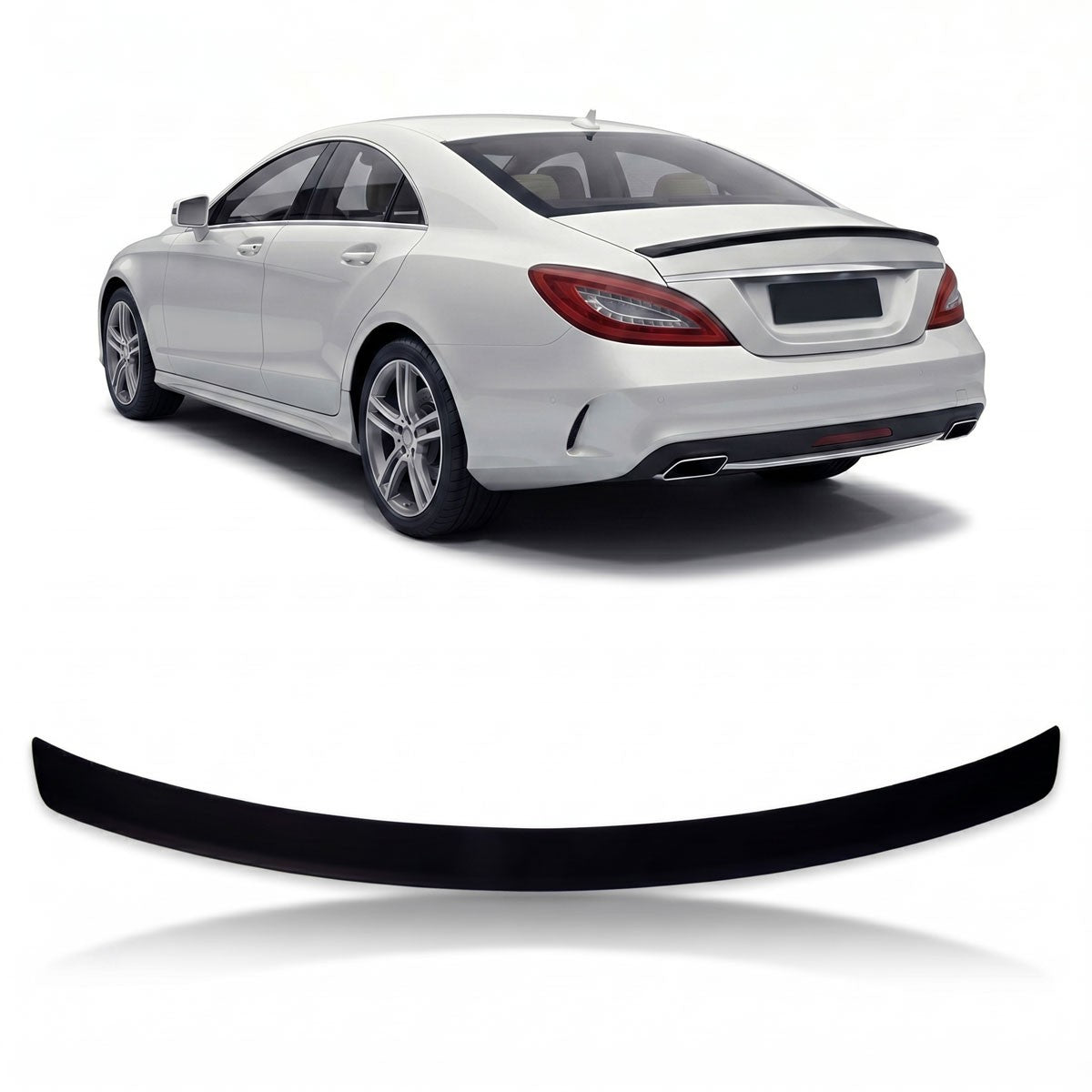 Kofferraumspoiler Matt Schwarz passend für Mercedes CLS C218 2011-2017