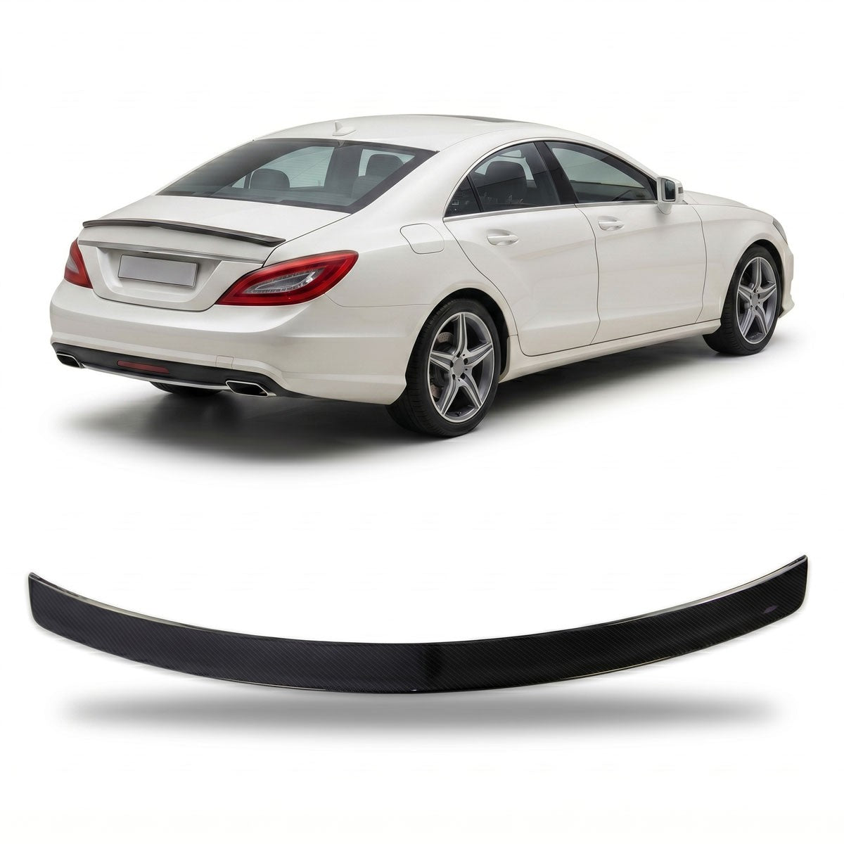Kofferraumspoiler Carbon-Optik passend für Mercedes CLS C218 2011-2017