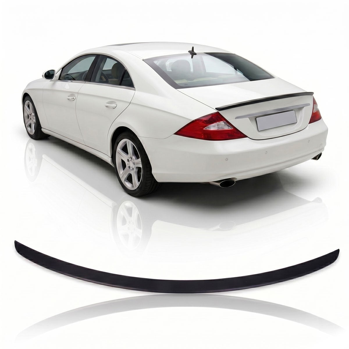 Kofferraumspoiler Matt Schwarz passend für Mercedes CLS C219 2004-2010