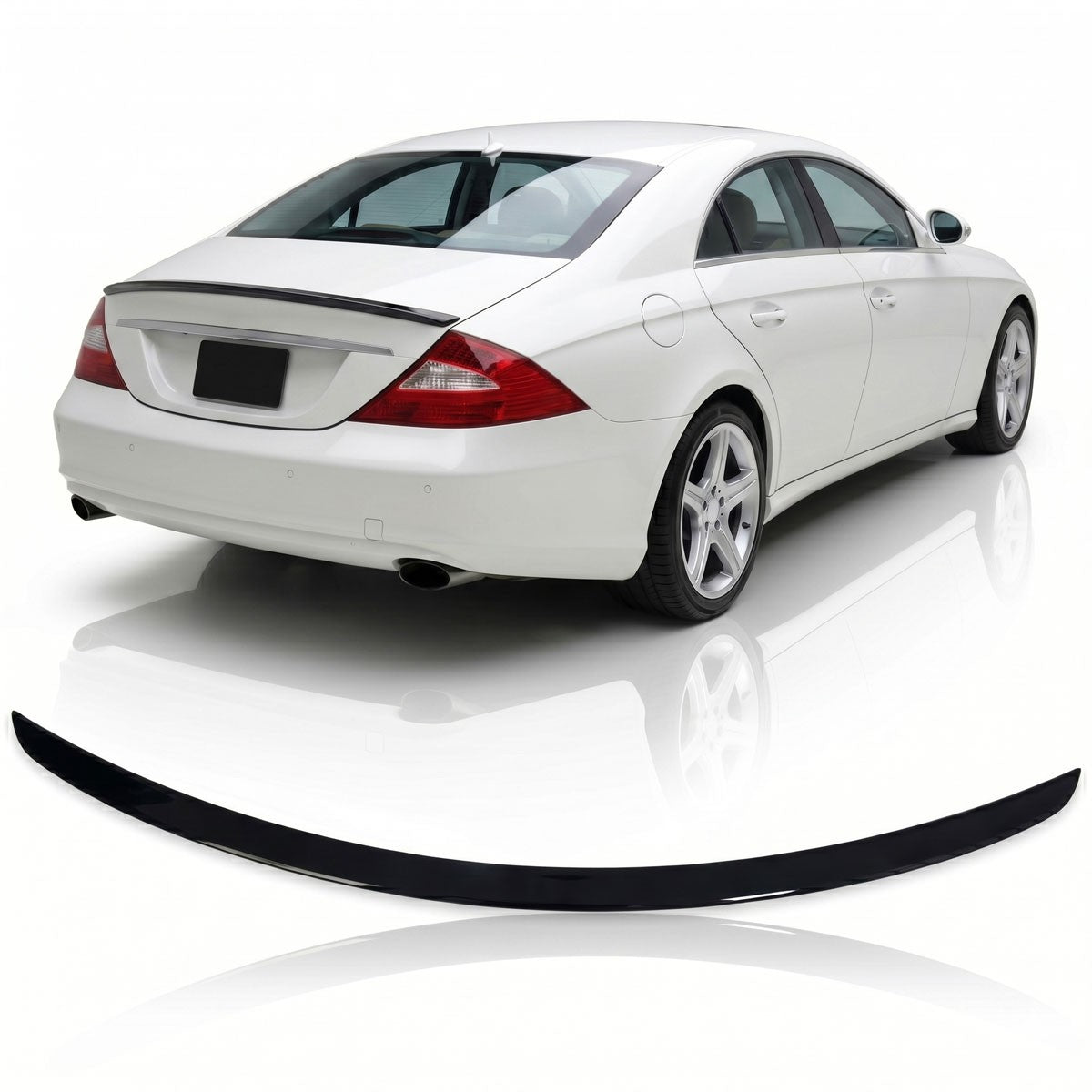 Kofferraumspoiler Hochglanz Schwarz passend für Mercedes CLS C219 2004-2010