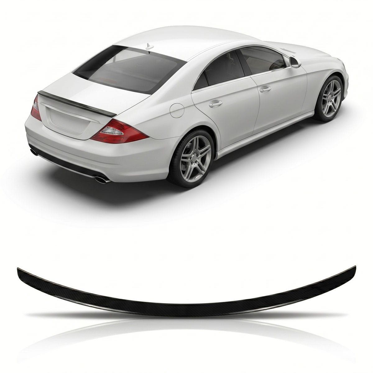 Sport Kofferraumspoiler Carbon-Optik passend für Mercedes CLS C219 2004-2010