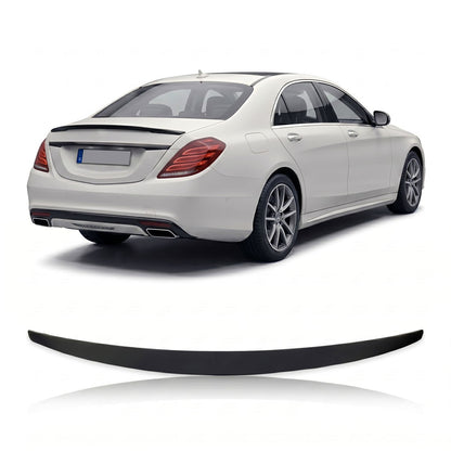 Kofferraumspoiler Matt Schwarz passend für Mercedes S-Klasse W222 2013-2020