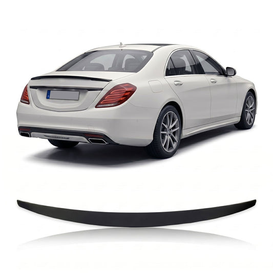 Kofferraumspoiler Matt Schwarz passend für Mercedes S-Klasse W222 2013-2020