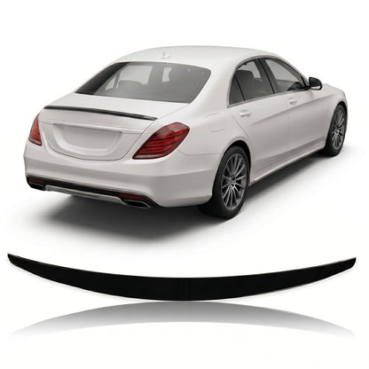Kofferraumspoiler Hochglanz Schwarz passend für Mercedes S-Klasse W222 2014-2021