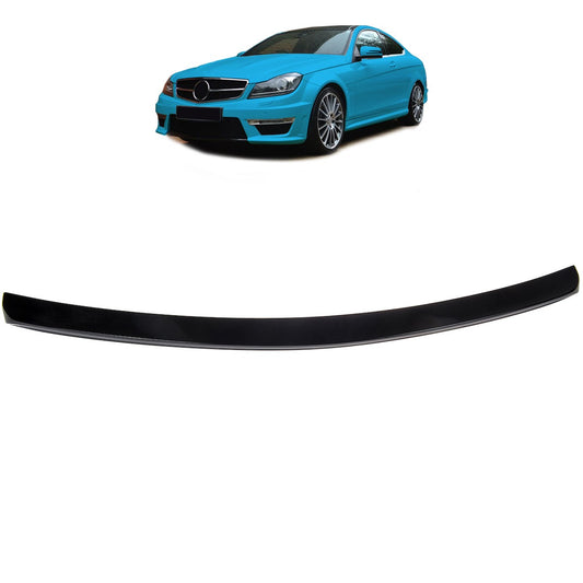 Kofferraumspoiler Hochglanz Schwarz passend für Mercedes C-Klasse C204 Coupé 2011-2015