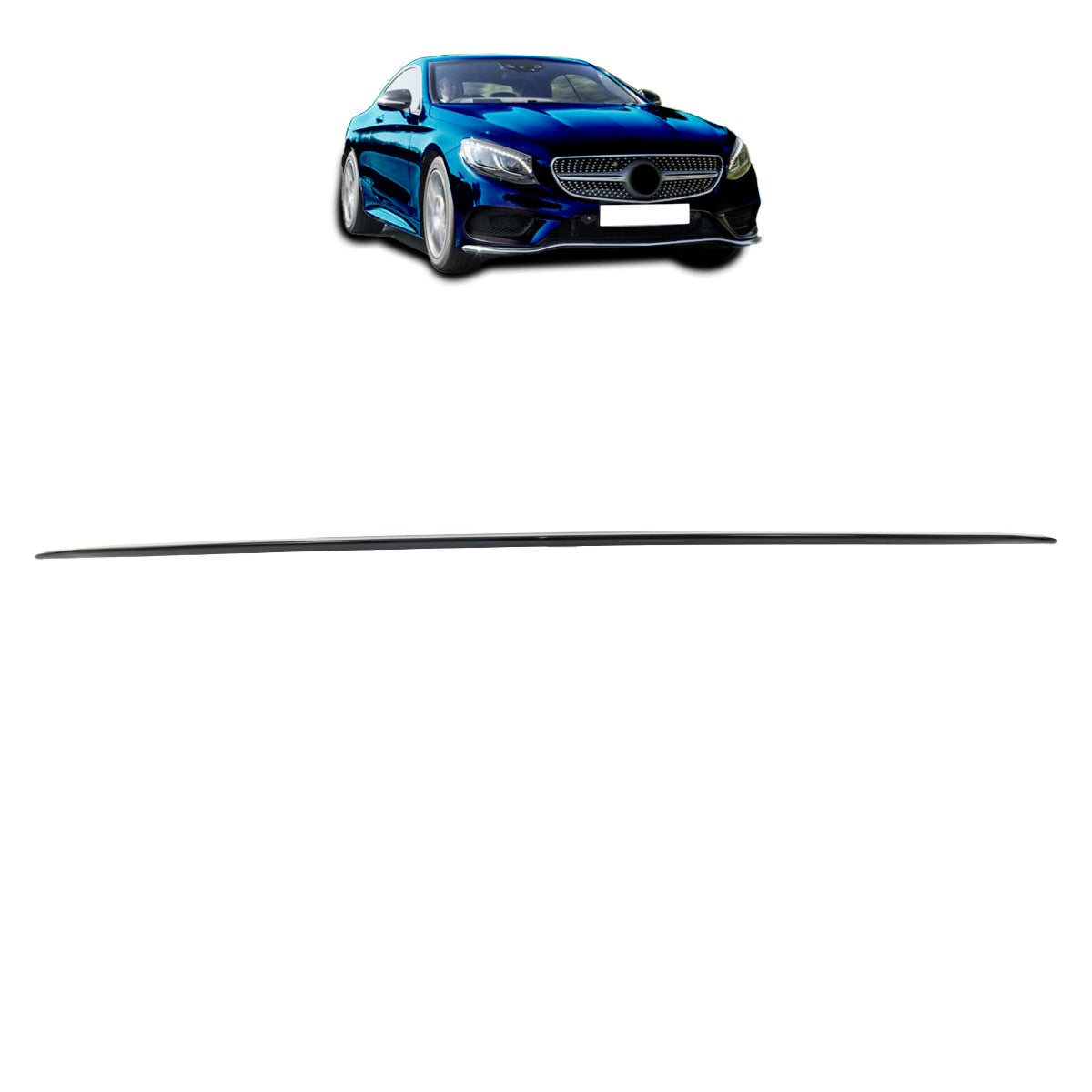 Kofferraumspoiler Hochglanz Schwarz passend für Mercedes S-Klasse C217 A217 2014-2020