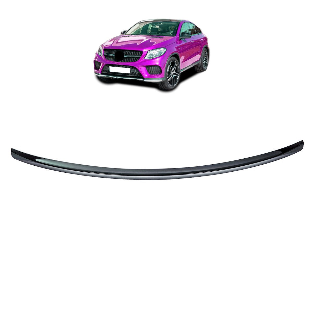 Kofferraumspoiler Hochglanz Schwarz passend für Mercedes GLE Coupé C292 2015-2019