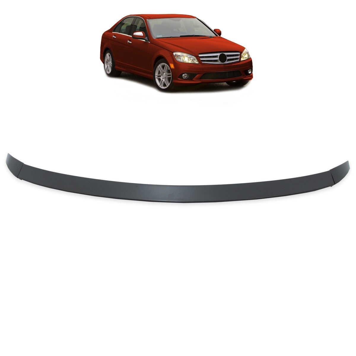Kofferraumspoiler passend für Mercedes C-Klasse W204 Limousine 2007-2014
