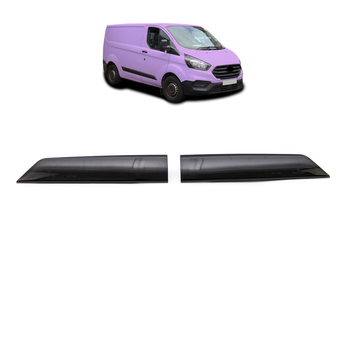 LED 3. Bremsleuchte Smoke Schwarz passend für Ford Transit Custom 2012-2023