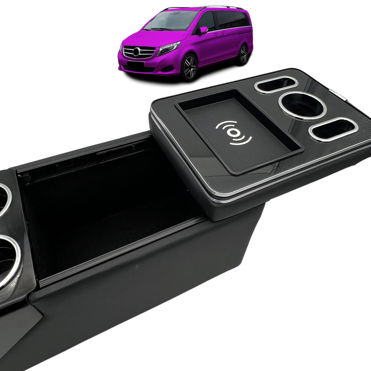 USB-Speicher Mittelkonsole Ablage passend für Mercedes Vito W447 2014->>