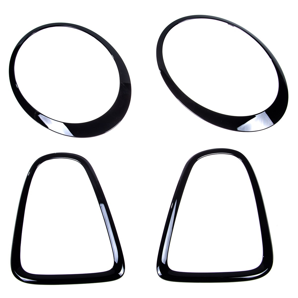 Hochglanz Schwarz De-Chroming Zierleisten Set passend für MINI Hatchback R56 2006-2013