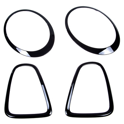 Hochglanz Schwarz De-Chroming Zierleisten Set passend für MINI Hatchback R56 2006-2013