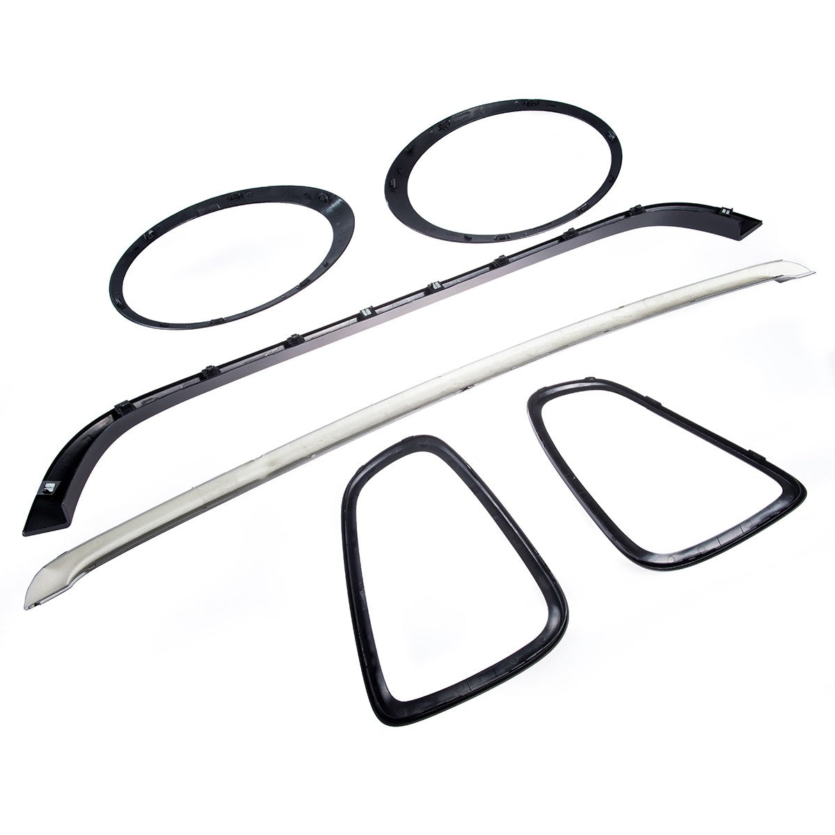 Hochglanz Schwarz De-Chroming Zierleisten Set passend für MINI Hatchback R56 2006-2013