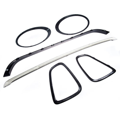 Hochglanz Schwarz De-Chroming Zierleisten Set passend für MINI Hatchback R56 2006-2013