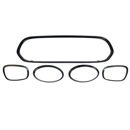 Hochglanz Schwarz De-Chroming Zierleisten Set passend für MINI F55 F56 F57 2013-2020