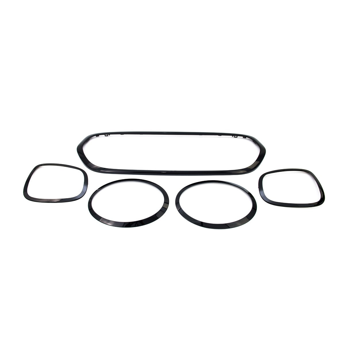 Hochglanz Schwarz De-Chroming Zierleisten Set passend für MINI F55 F56 F57 2013-2020