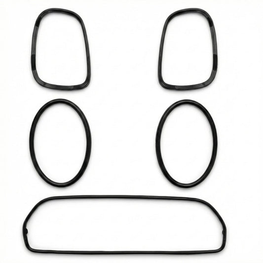 Hochglanz Schwarz De-Chroming Zierleisten Set passend für MINI F55 F56 F57 2020-