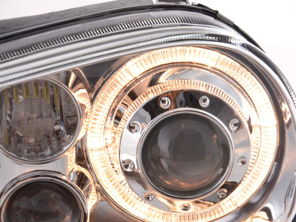 Scheinwerfer Set Angel Eyes VW Golf 4 Typ 1J  98-03 chrom