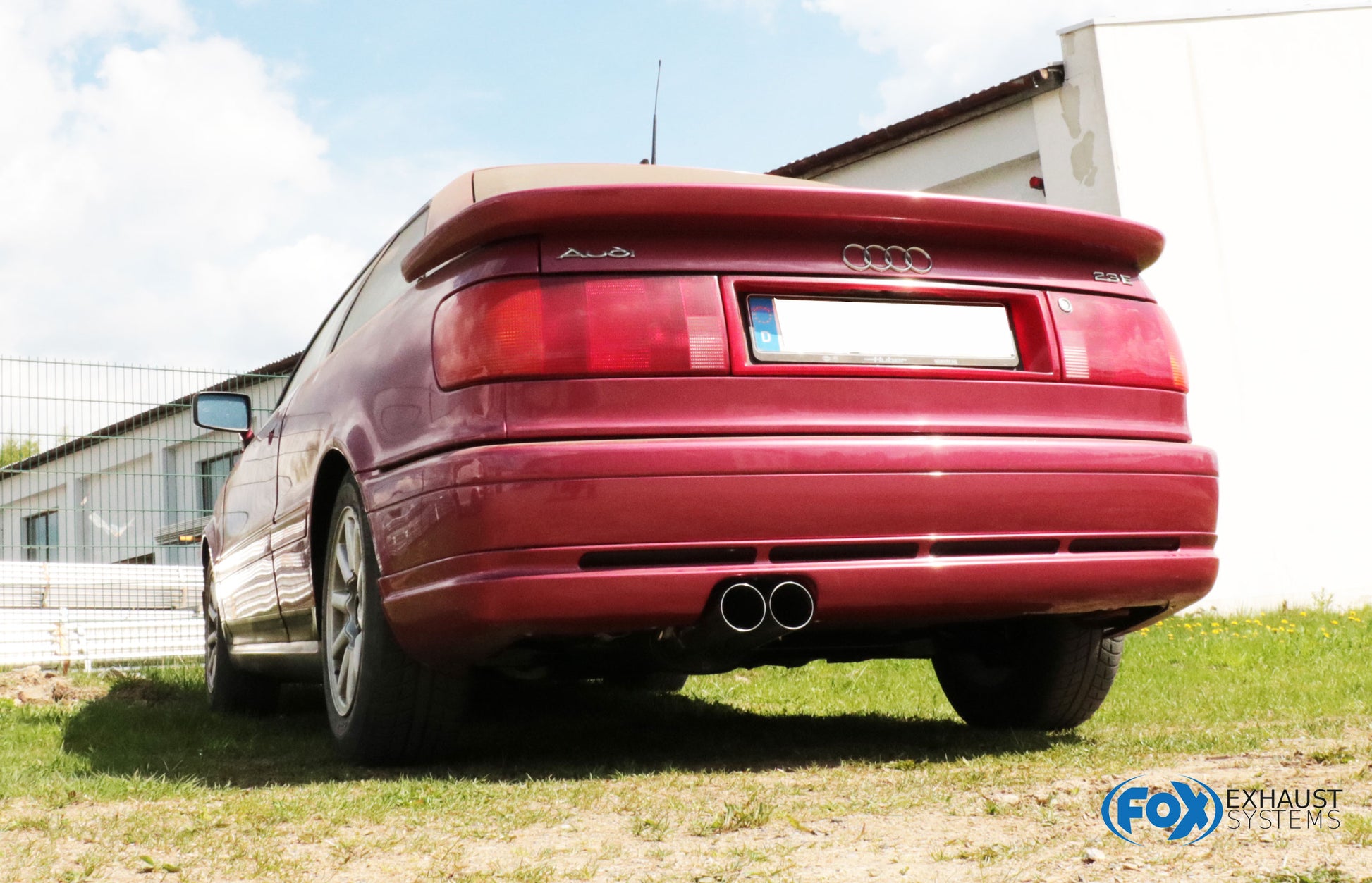 Audi 80/90 - Typ 89, B3 Limousine/ Coupe/ 80 B4 - Cabrio Endschalldämpfer für Modelle mit Sonderstoßstange (siehe Bild) - ...