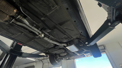 Audi S2 B4 Endschalldämpfer 76mm, Vorschalldämpfer und Y-Verbindungsrohr  - 2x80 Typ 25