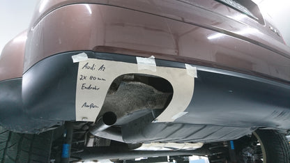 Audi A2 - 1,6l + 1,4l 42l Tank Endschalldämpfer - 2x76 Typ 25