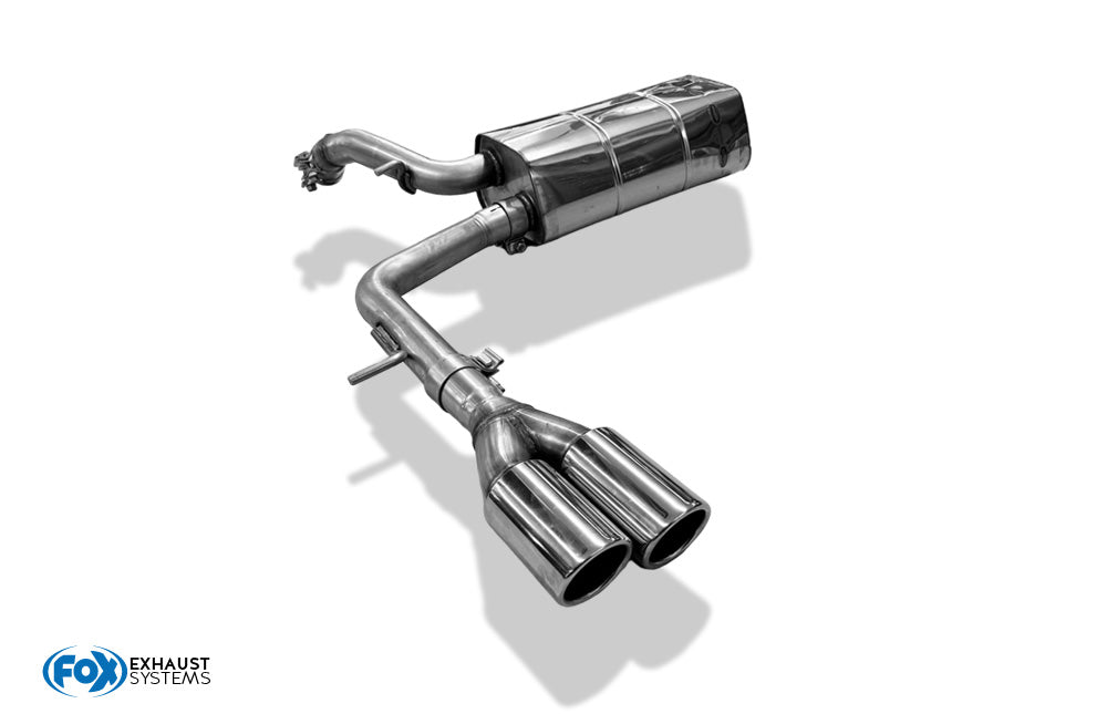 Audi A2 - 1,6l + 1,4l 42l Tank Endschalldämpfer - 2x80 Typ 16